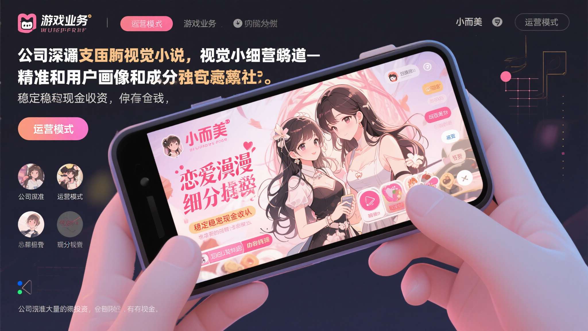 最会搞瑟瑟的日本游戏公司!炒股赚了195个亿是真的吗 在游戏业务方面,公司深耕成人向视觉小说、恋爱模拟等细分赛道,凭借精准的用户画像和